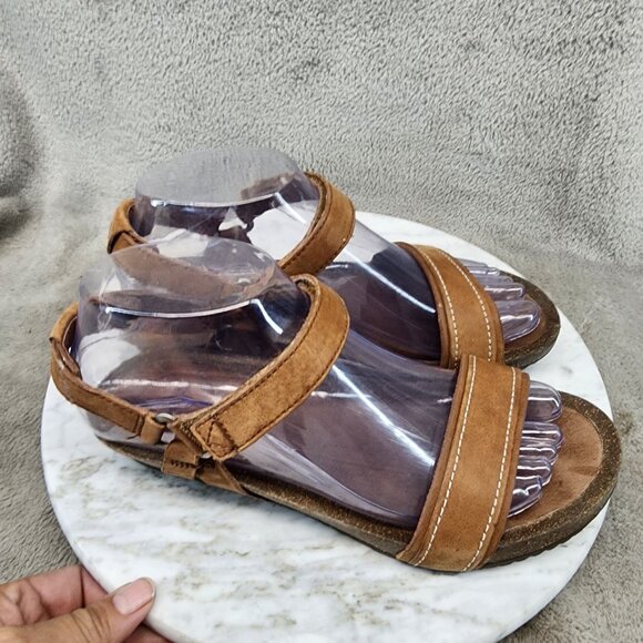 Teva Shoes Womens Size 7.5 Ysidro Brown Leather Sandals *GUC* - Picture 4 of 12